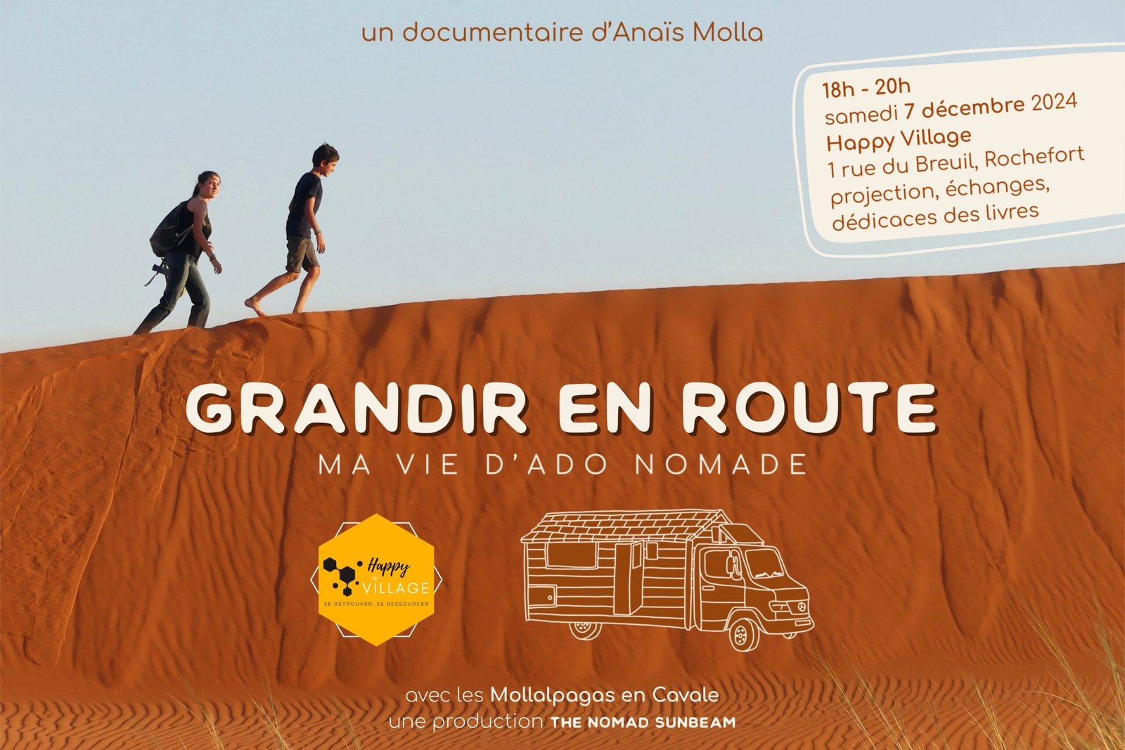 Projection film Grandir en route Anaïs Molla